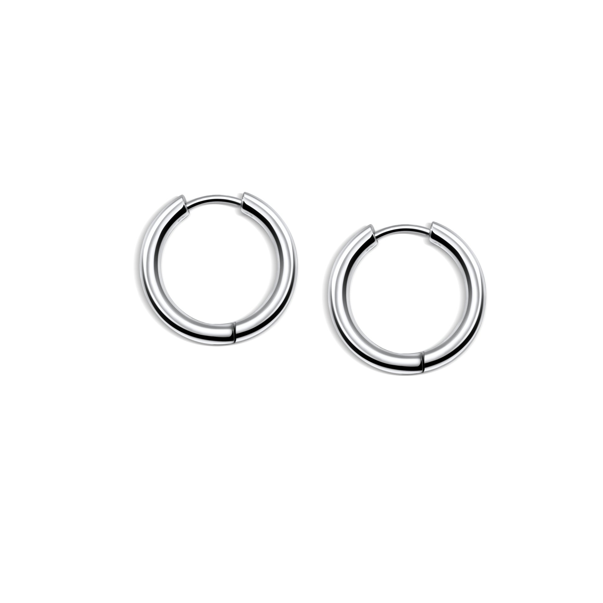 Huggie Earrings 14mm |Small Hoop Earrings 316L Stainless Steel – Atrevo