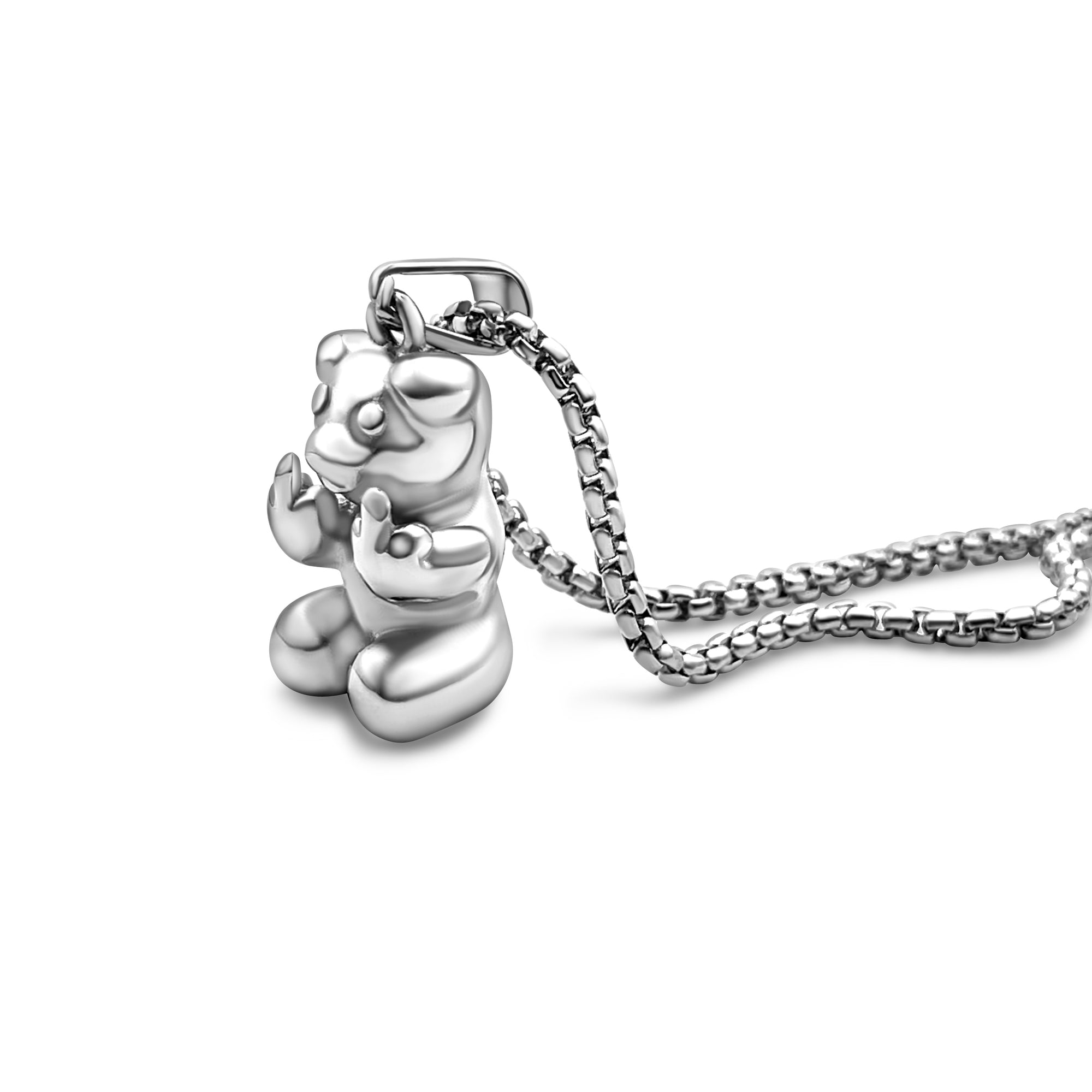 Me Vale Bear Chain 🐻| 316L Stainless Steel Pendant